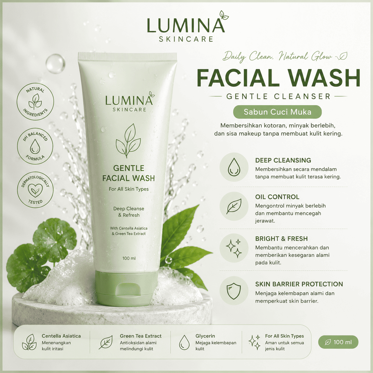 LUMINA Gentle Facial Wash 100 ml